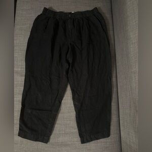Madewell Black Linen Pants (has holes)